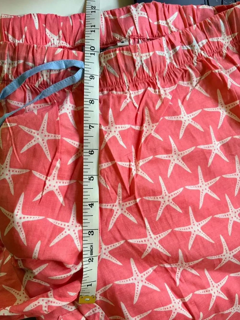 Malabar Bay Pink Starfish Print Cotton Pajama Set Ladies Size Small NWOT - Picture 11 of 12